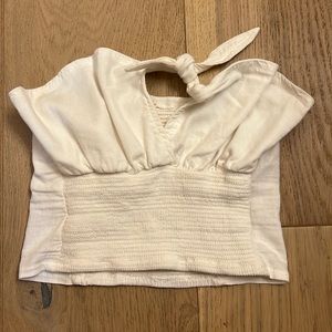 John Galt front tie bandeau top